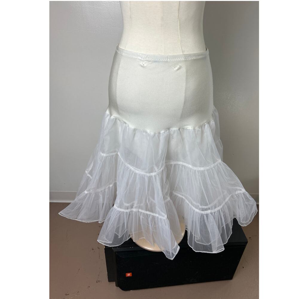 Crinoline Petticoat Underskirt Slip Tutu White Z 032 - Picture 2 of 6